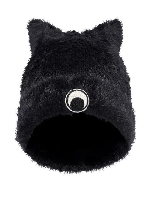 Marine Serre cat-ear fluffy beanie hat