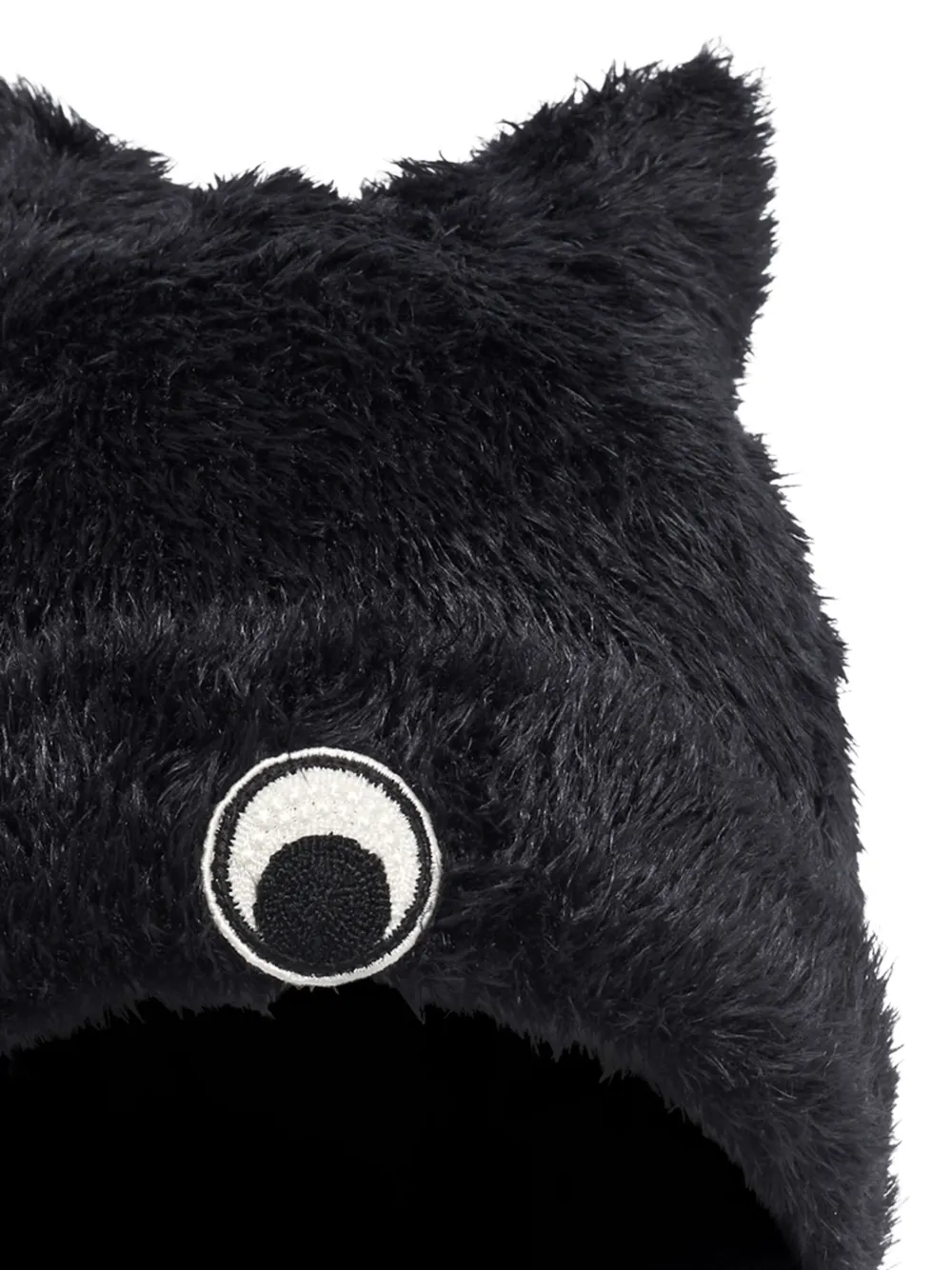 Marine Serre cat-ear fluffy beanie hat | Women | Image 2