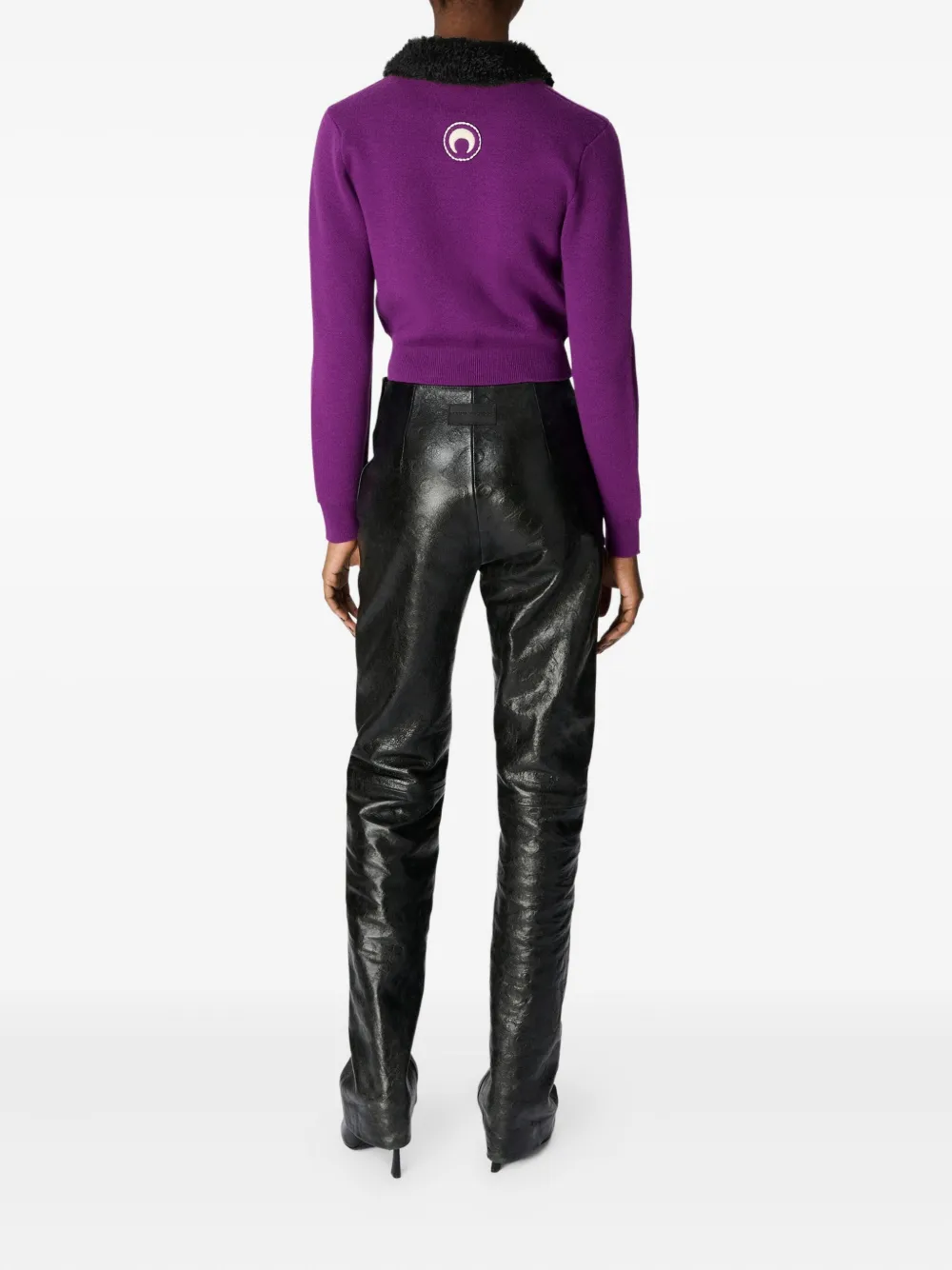 Marine Serre Wollen vest Paars