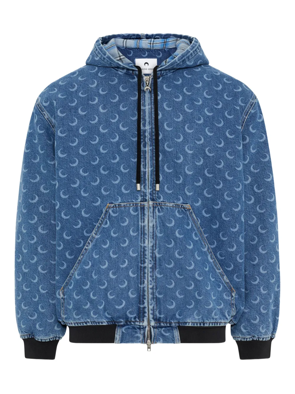 Marine Serre chamarra de mezclilla Moon | azul | Image 1