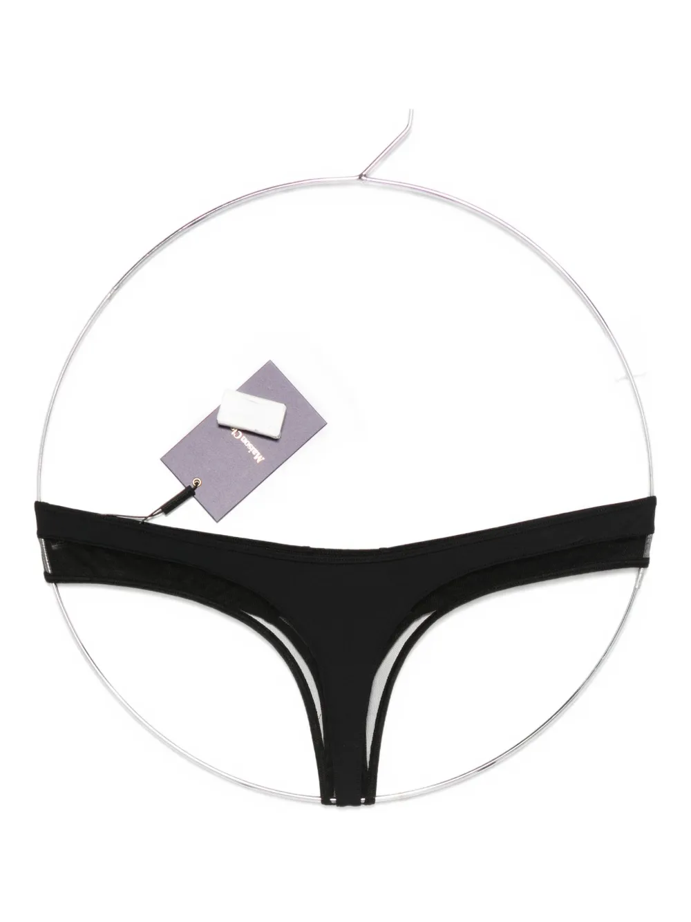 Maison Close Pure Tentation High-cut Thong In Black