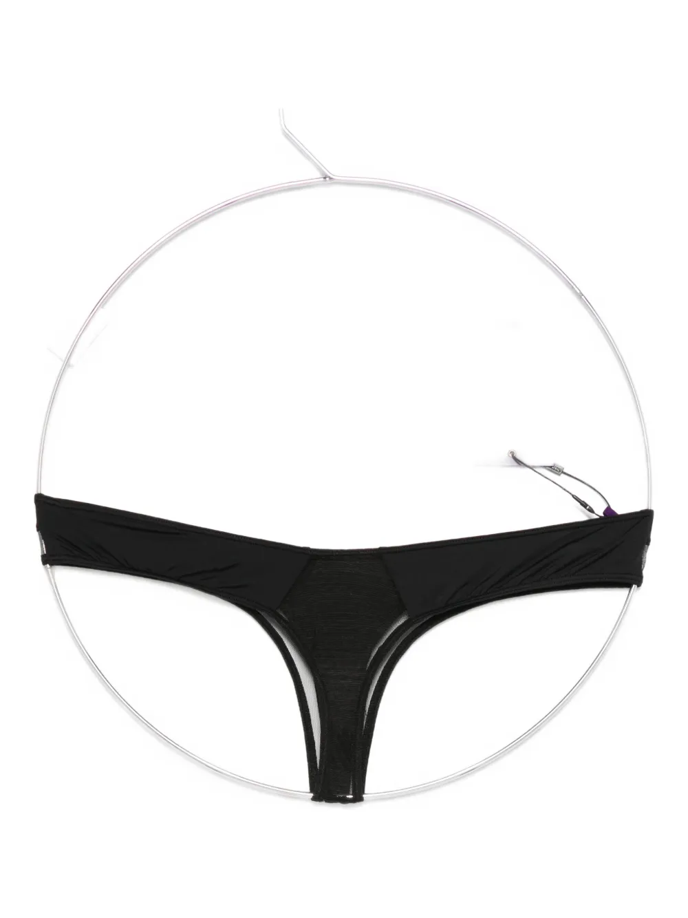 Maison Close Pure Tentation High-cut Thong In Black