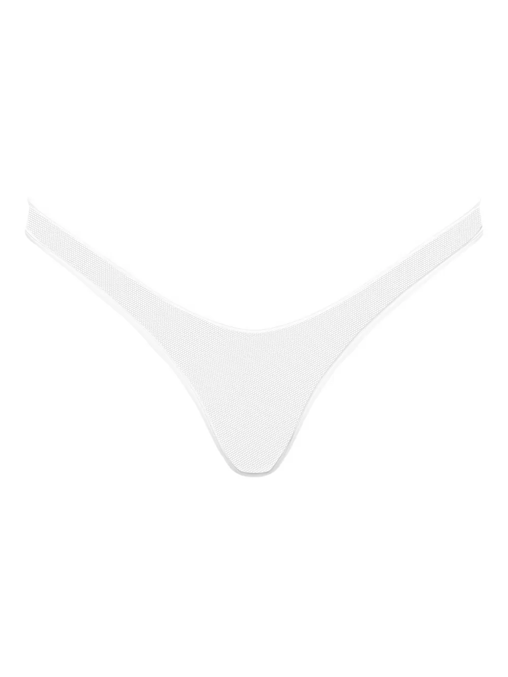 Maison Close Pure Tentation doorzichtige high waist string Wit