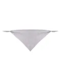 Brunello Cucinelli embellished-tie scarf - Grey