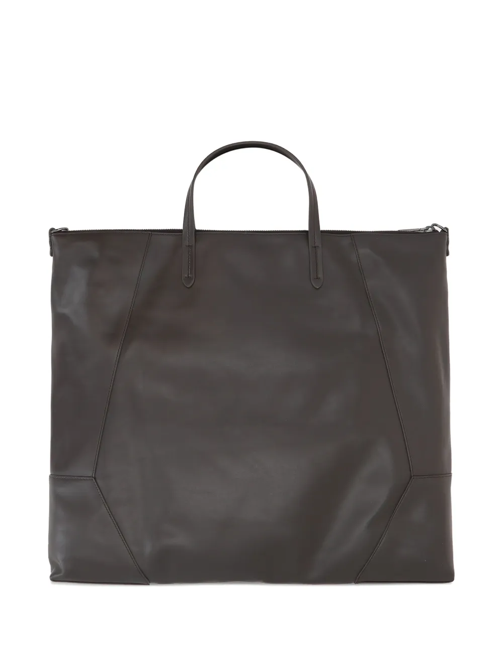 Brunello Cucinelli large Duo leather panelled tote bag Bruin