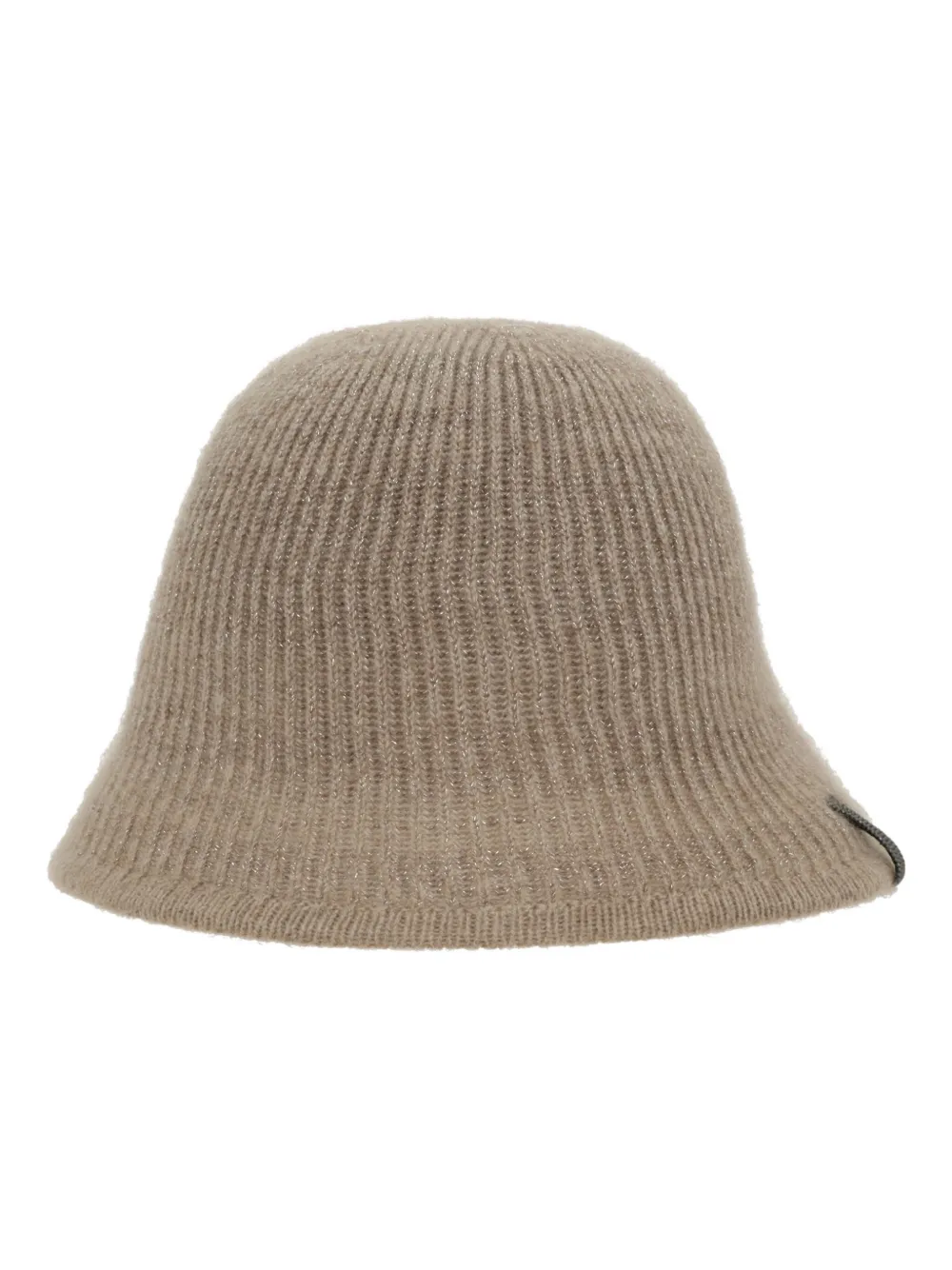 Brunello Cucinelli Cashmere Ribbed Beanie In Neutral