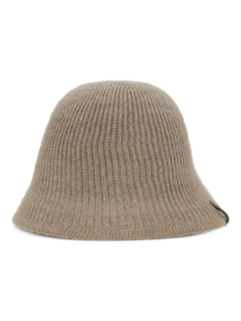 Brunello Cucinelli gorro de cachemira tejido de canalé