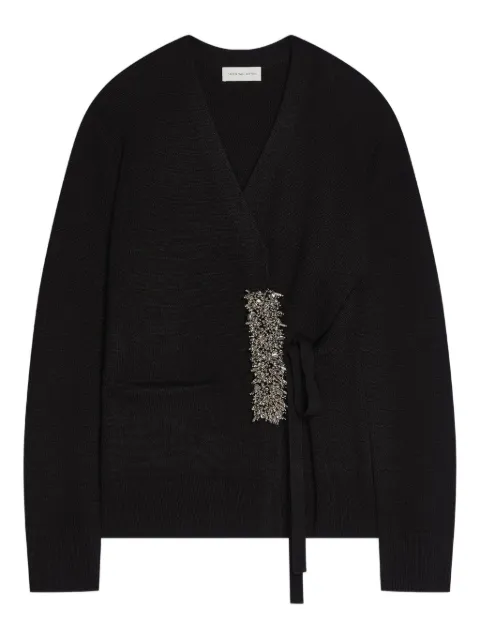 DRIES VAN NOTEN embellished wrap cardigan