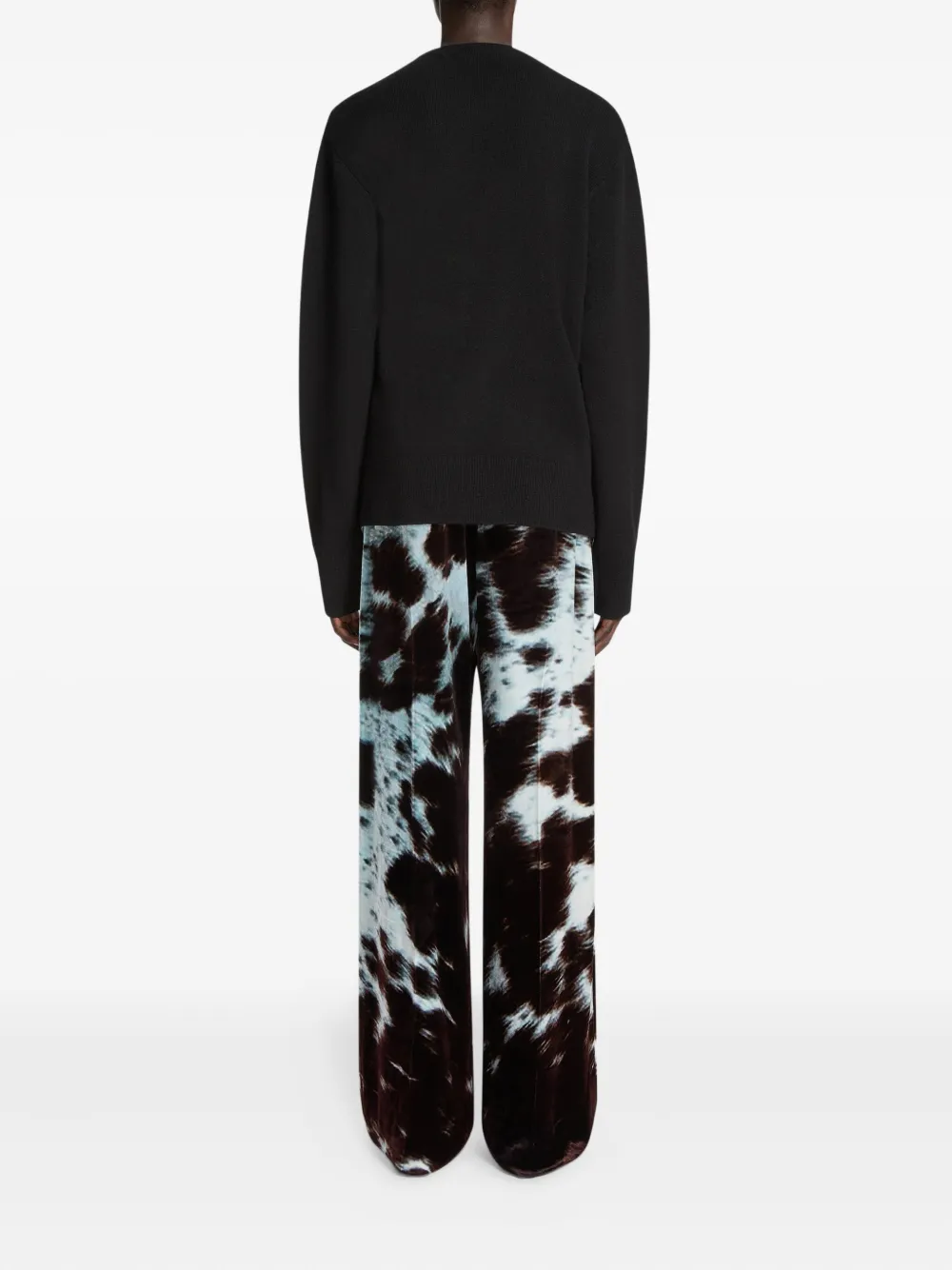 Dries Van Noten Maglione Avvolgente In Cashmere In Black