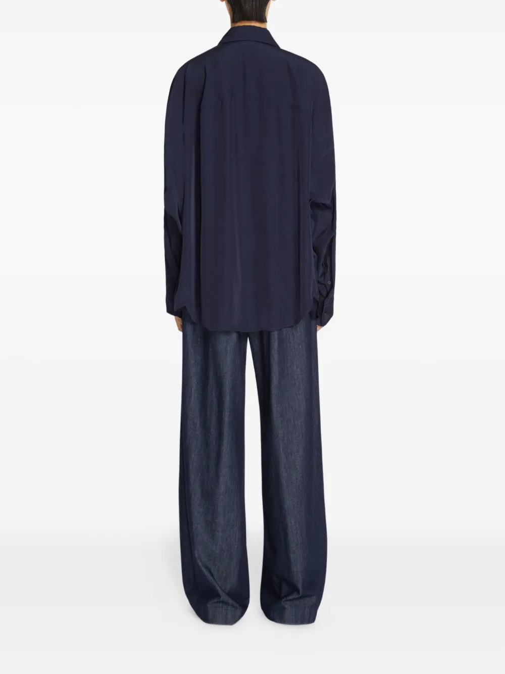 DRIES VAN NOTEN Geplooide jeans Blauw