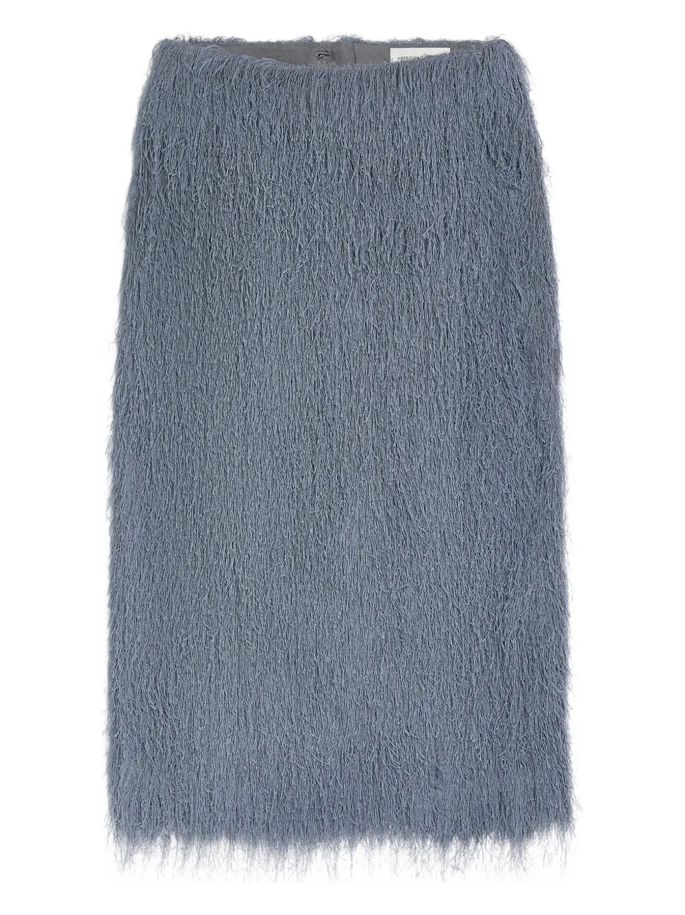 DRIES VAN NOTEN fringed skirt | Grey | Image 1