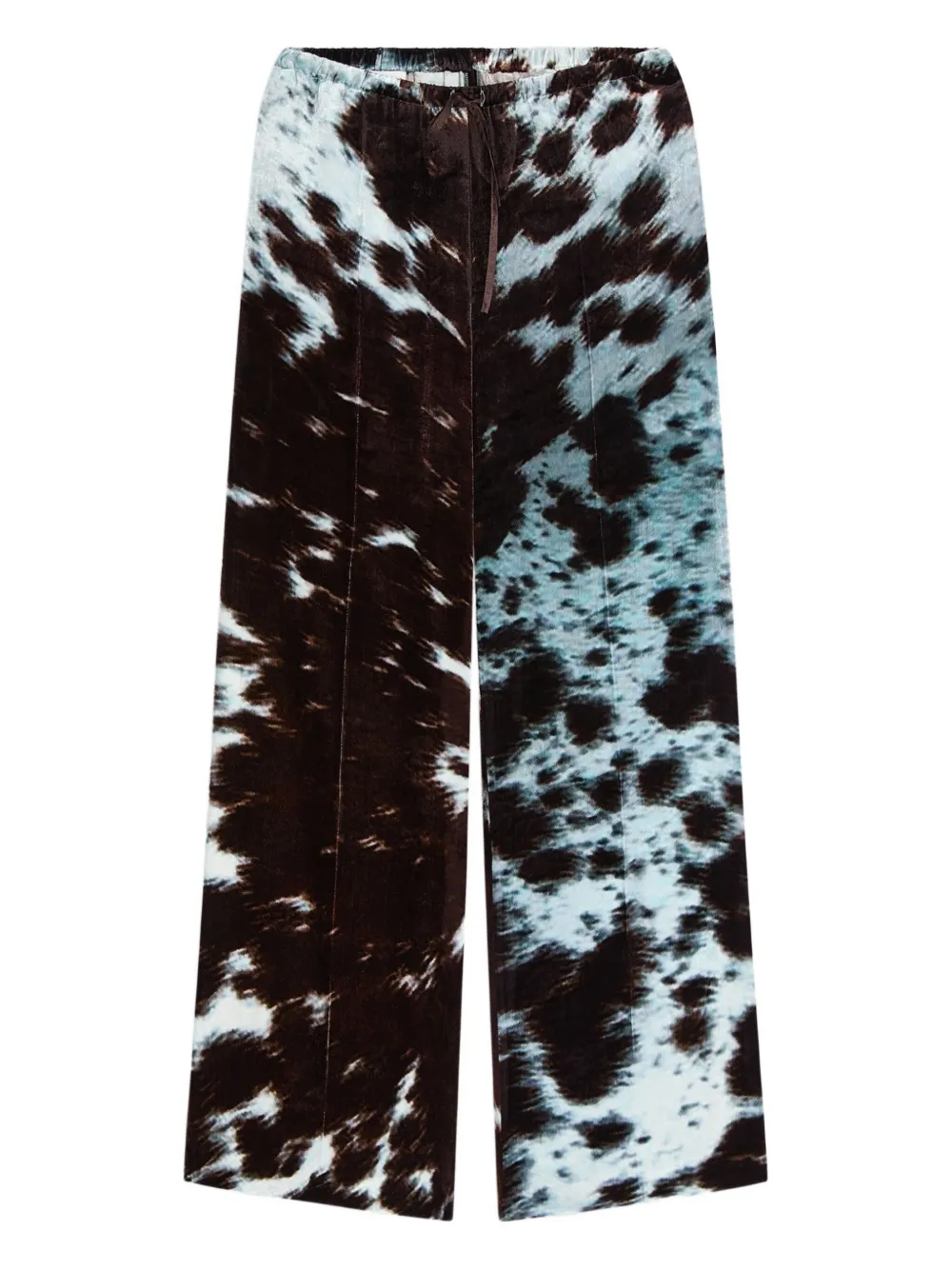 DRIES VAN NOTEN Pantaloni con stampa - Nero