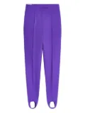 DRIES VAN NOTEN stirrup-detail pants - Purple