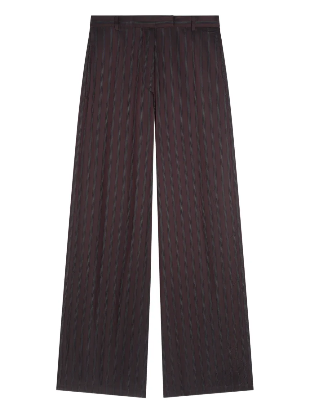DRIES VAN NOTEN Broek met krijtstreep Rood