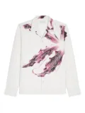 DRIES VAN NOTEN floral-embroidered shirt - White