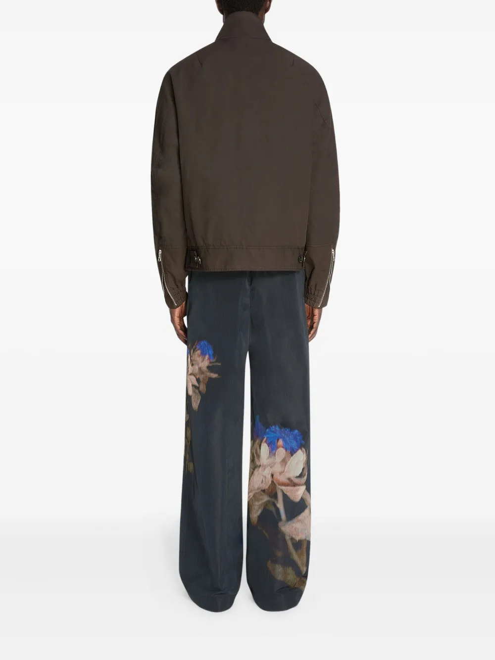 DRIES VAN NOTEN Bomberjack met rits Bruin