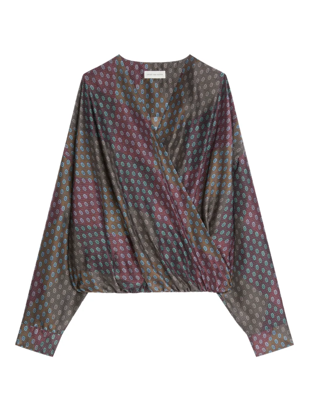 Dries Van Noten Paisley-print Draped Top