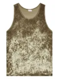 DRIES VAN NOTEN velvet tank top - Green