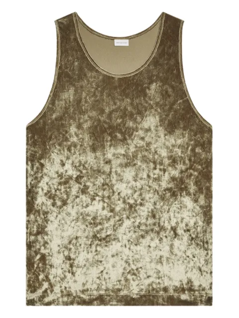 DRIES VAN NOTEN velvet tank top