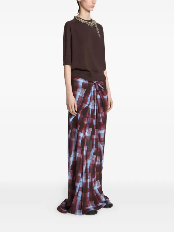スカート DRIES VAN NOTEN checked skirt DRIES VAN NOTEN CHECK WRAP SKIRT – THE ELEPHANT