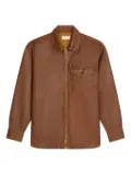 DRIES VAN NOTEN zipped shirt - Brown