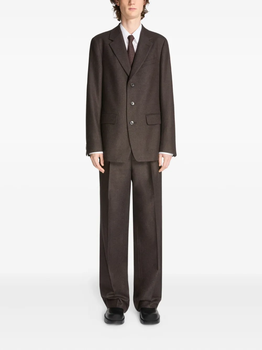 DRIES VAN NOTEN Stropdas van wolblend - Bruin