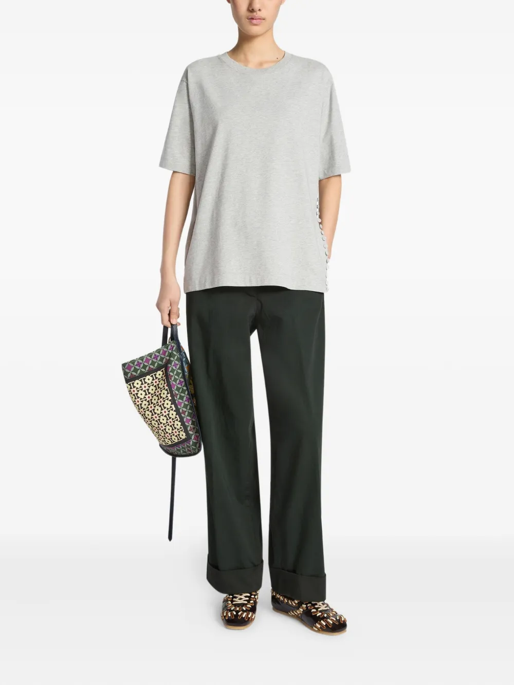 Dries Van Noten Cord And Velvet-trimmed Glossed-leather Sneakers In Black