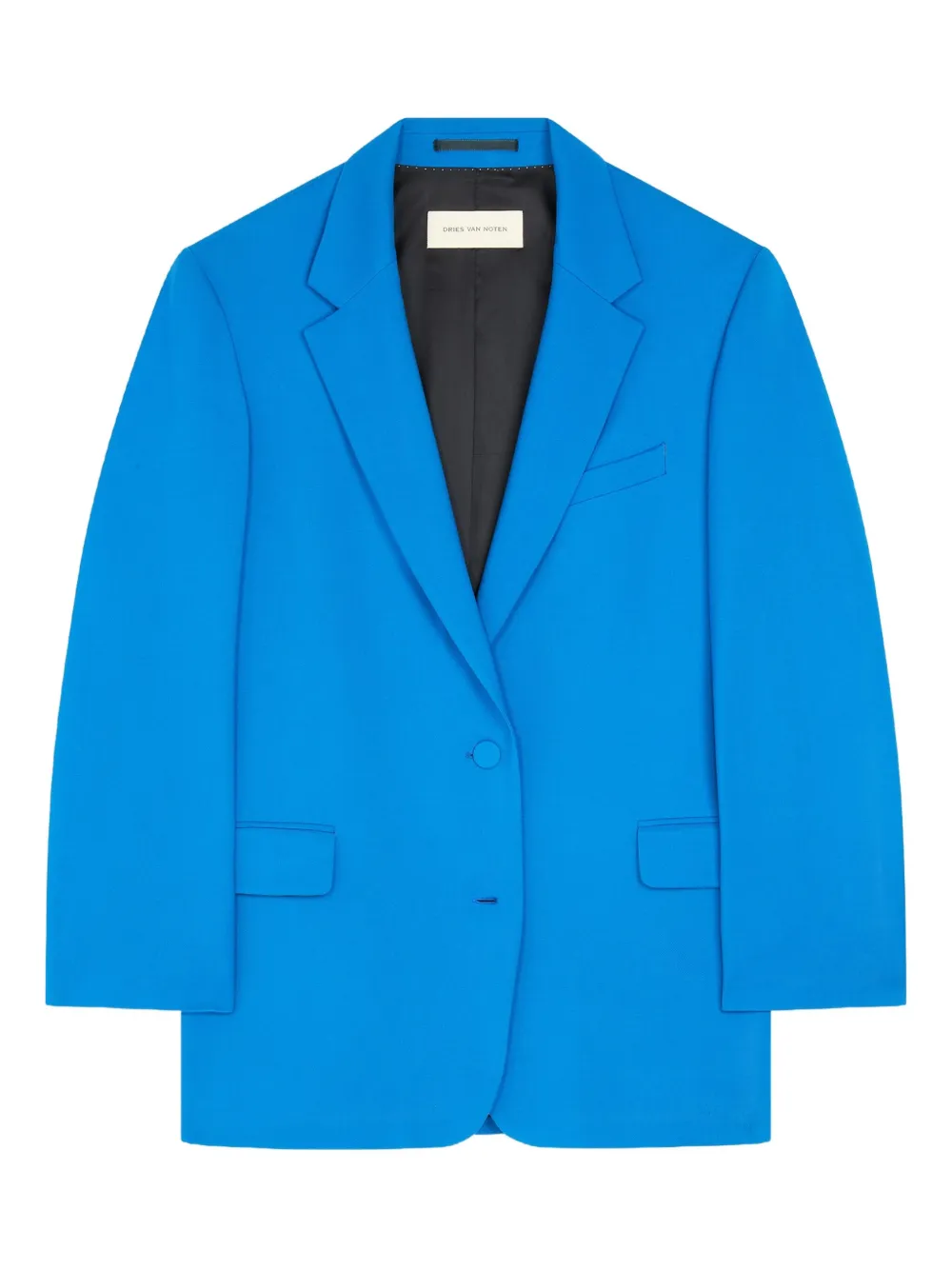 Dries Van Noten Single-breasted Blazer In Blue