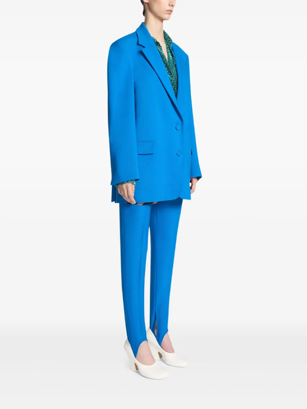 Dries Van Noten Single-breasted Blazer In Blue