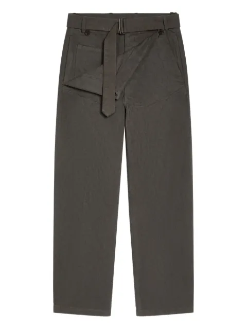 DRIES VAN NOTEN cotton straight-leg trousers