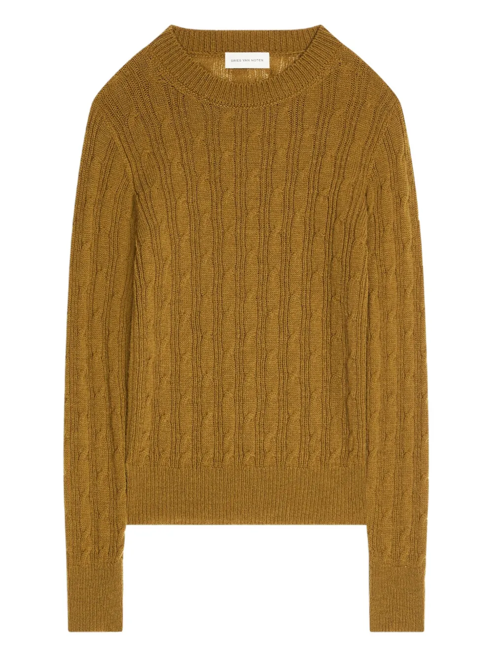 DRIES VAN NOTEN Wollen trui Geel