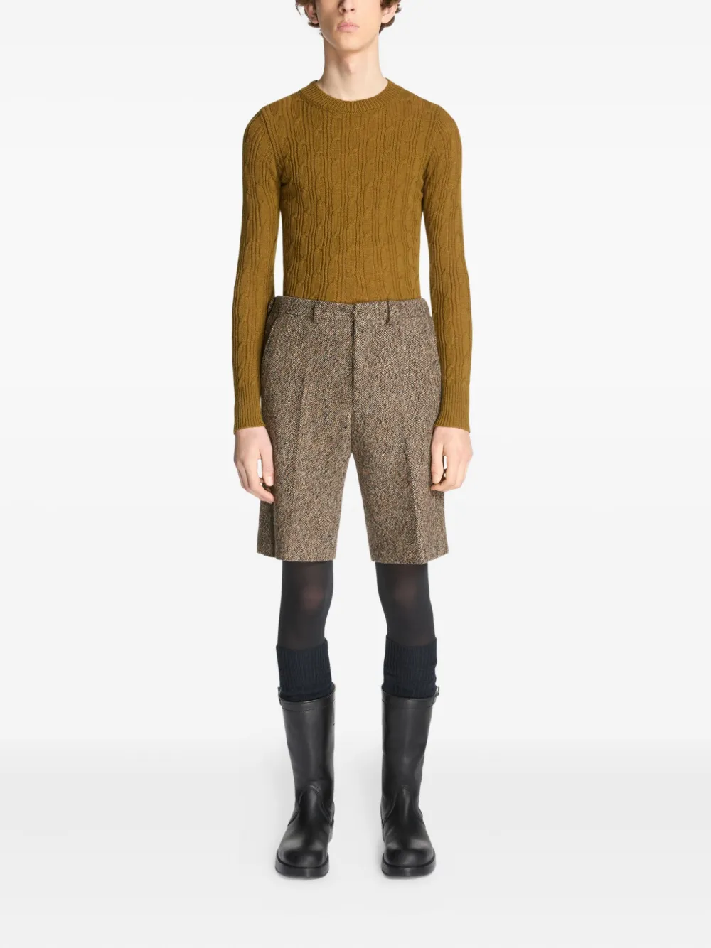 DRIES VAN NOTEN Wollen trui - Geel