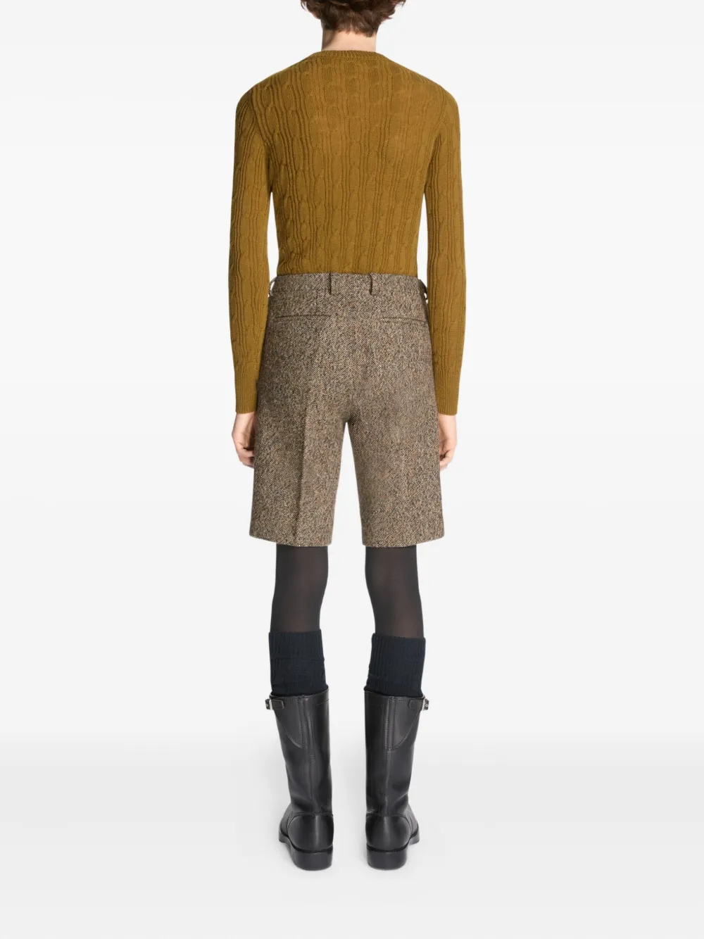 DRIES VAN NOTEN Wollen trui Geel