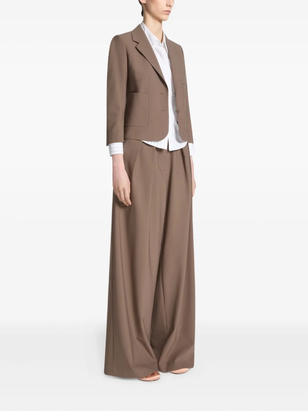 DRIES VAN NOTEN Plooibroek Bruin