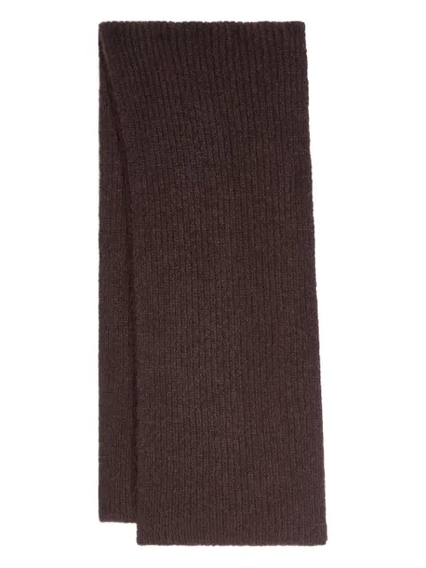 DRIES VAN NOTEN ribbed wool scarf