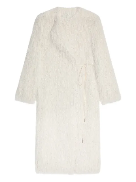 DRIES VAN NOTEN Cappotto a portafoglio con frange
