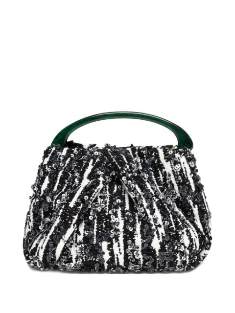 DRIES VAN NOTEN pleated sequin mini bag
