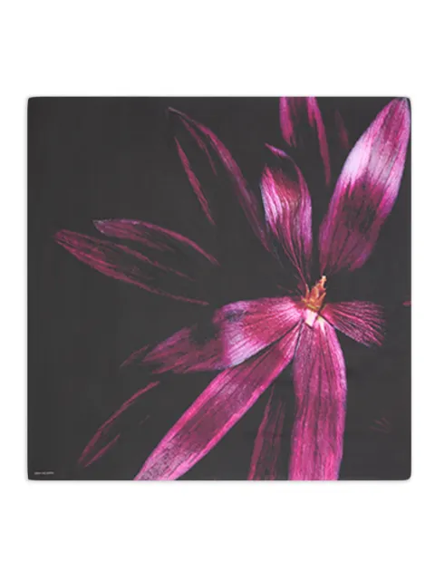 DRIES VAN NOTEN flower-print silk scarf