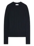 DRIES VAN NOTEN cable-knit wool sweater - Black