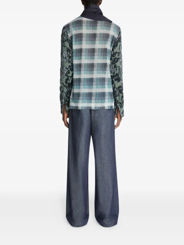 DRIES VAN NOTEN ワイドパンツ | ブルー | FARFETCH JP