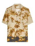 DRIES VAN NOTEN floral-print shirt - Yellow