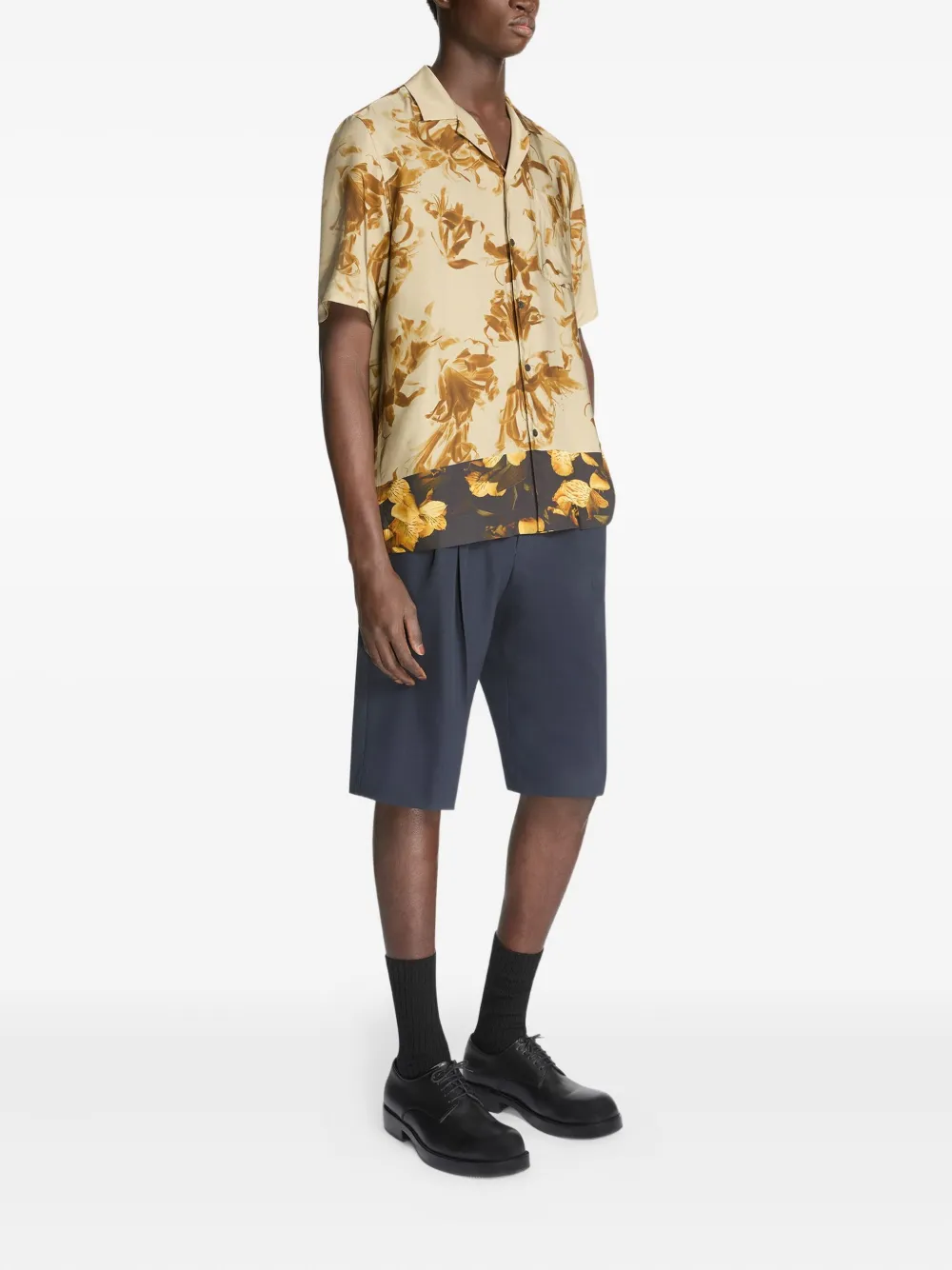 DRIES VAN NOTEN Overhemd met bloemenprint Geel