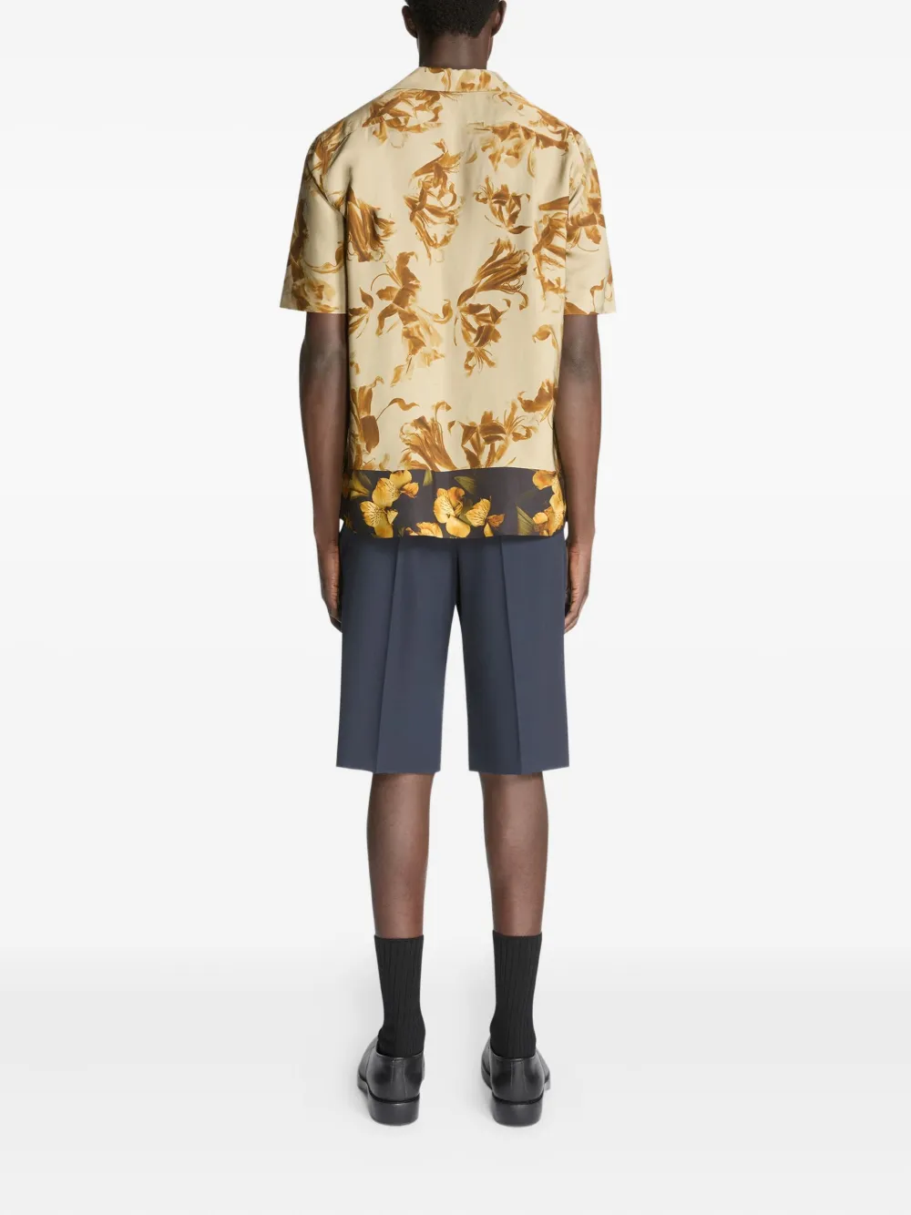 DRIES VAN NOTEN Overhemd met bloemenprint Geel