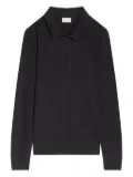 DRIES VAN NOTEN button-fastening jersey polo shirt - Black
