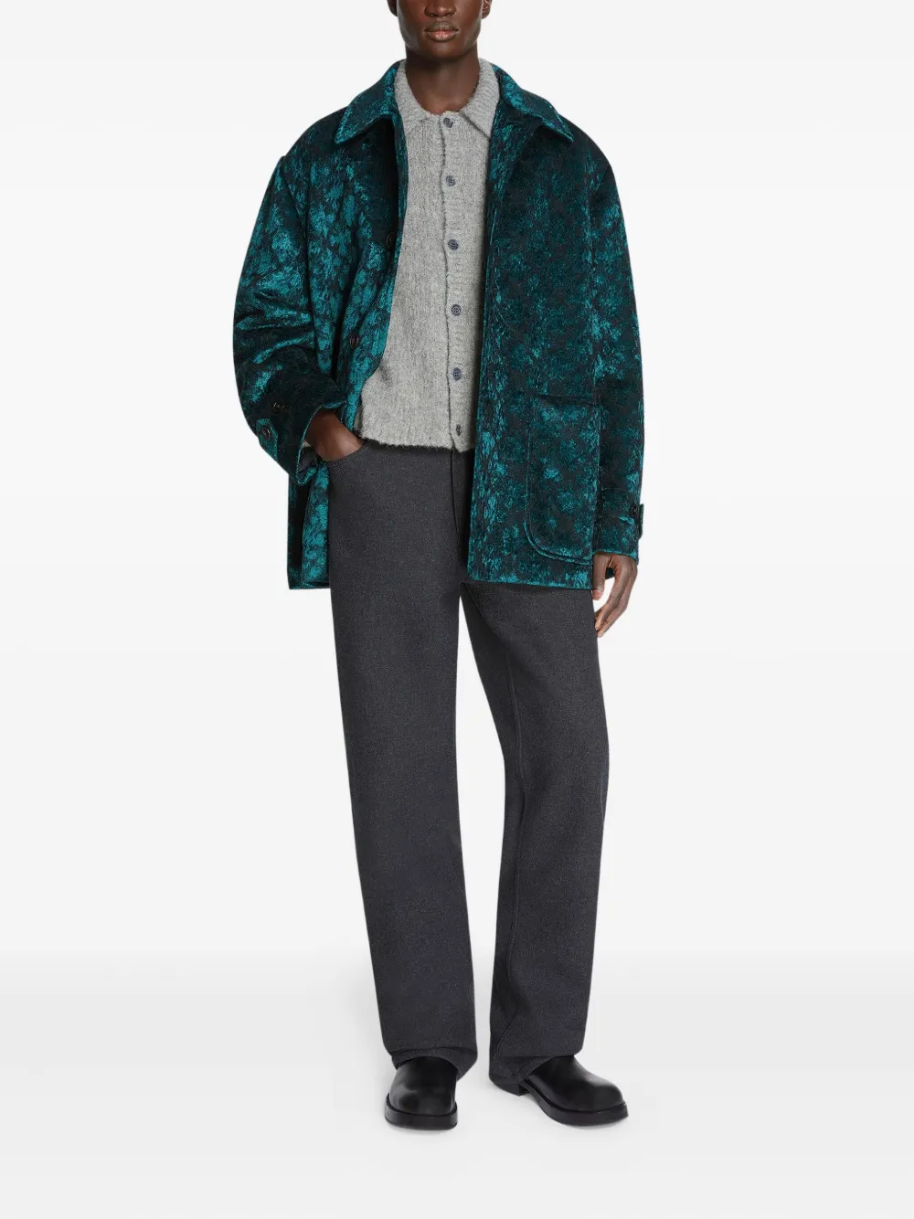 DRIES VAN NOTEN jacquard single-breasted blazer | Single Breasted Coats | Image 2