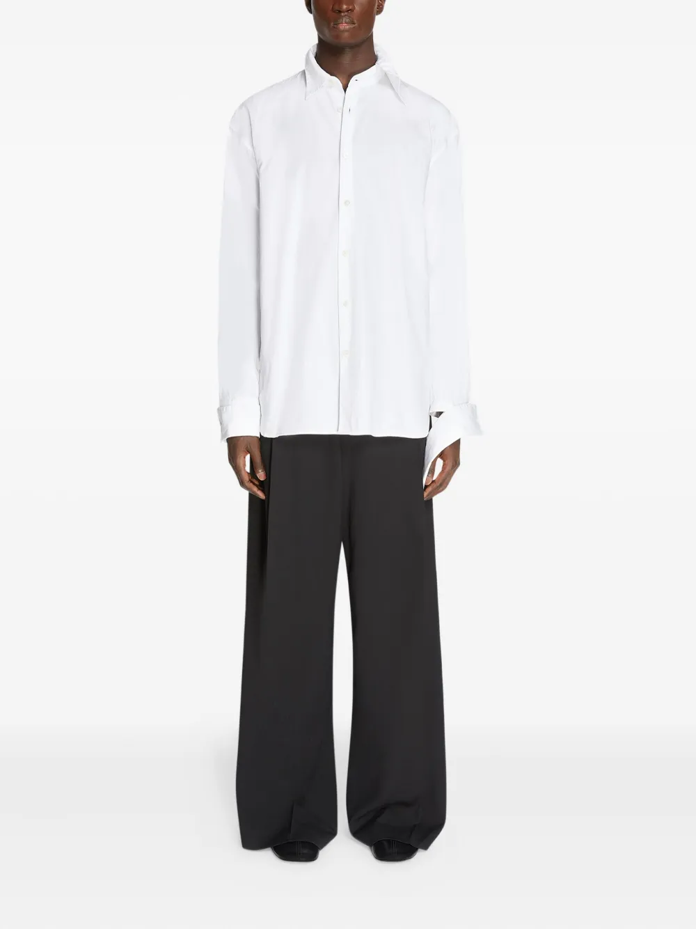 DRIES VAN NOTEN Katoenen overhemd - Wit