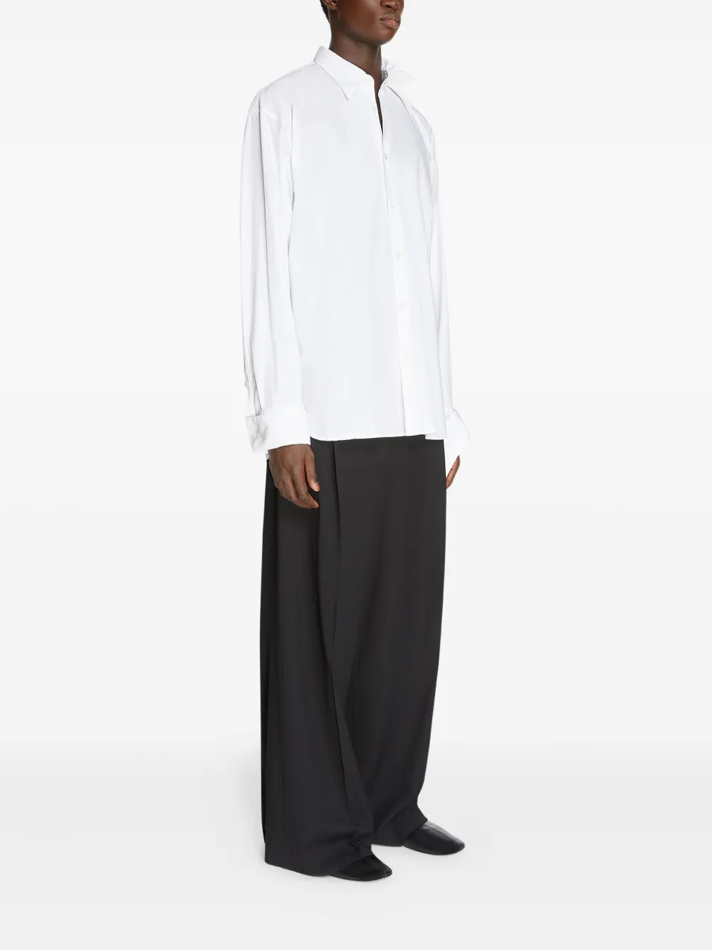 DRIES VAN NOTEN Katoenen overhemd Wit