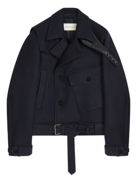 DRIES VAN NOTEN double-breasted belted coat