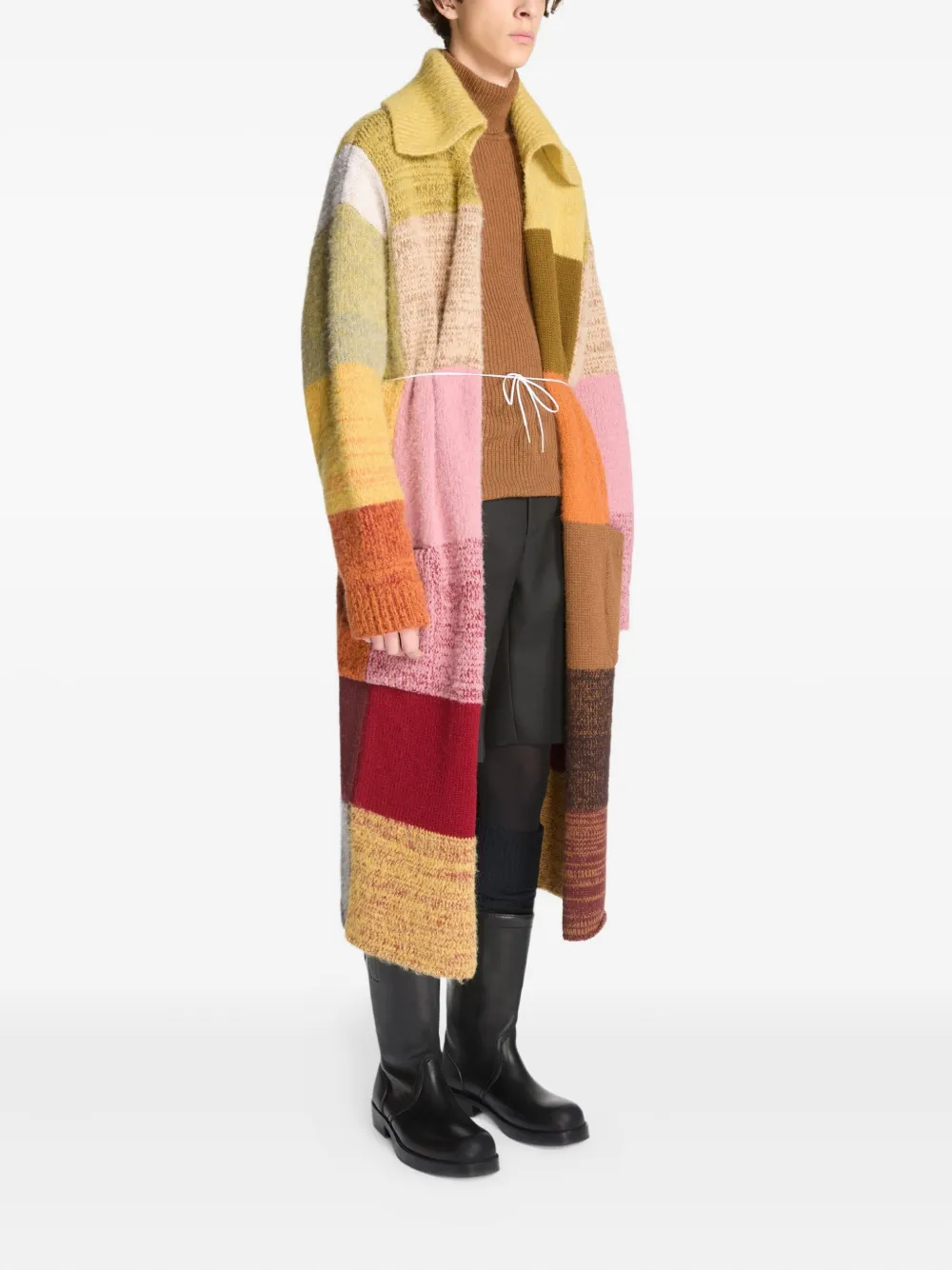 Dries Van Noten Patchwork-motif Cardigan In Multi