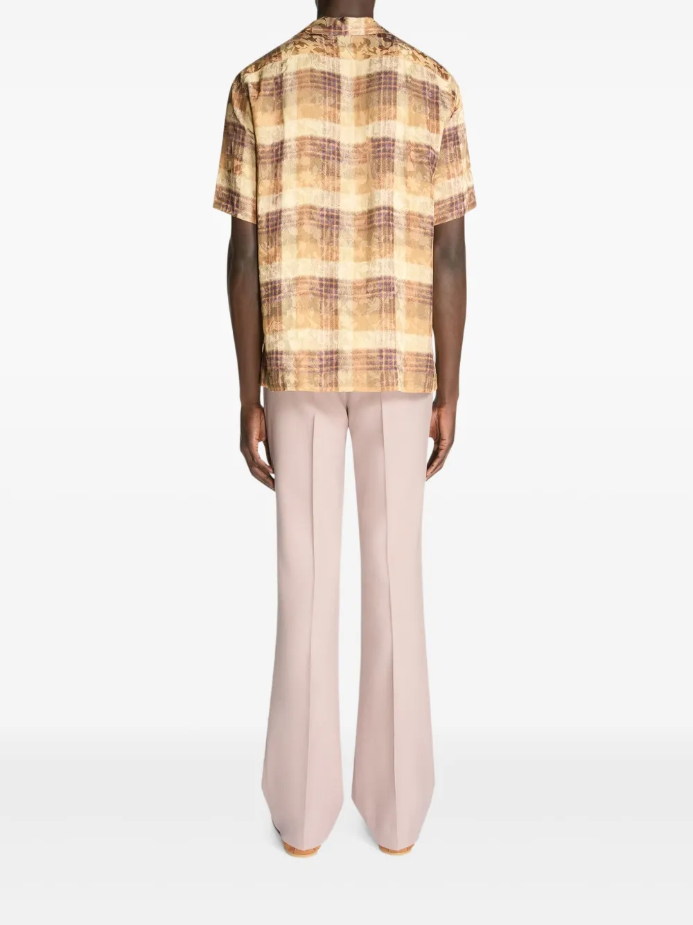DRIES VAN NOTEN Geruit overhemd Geel